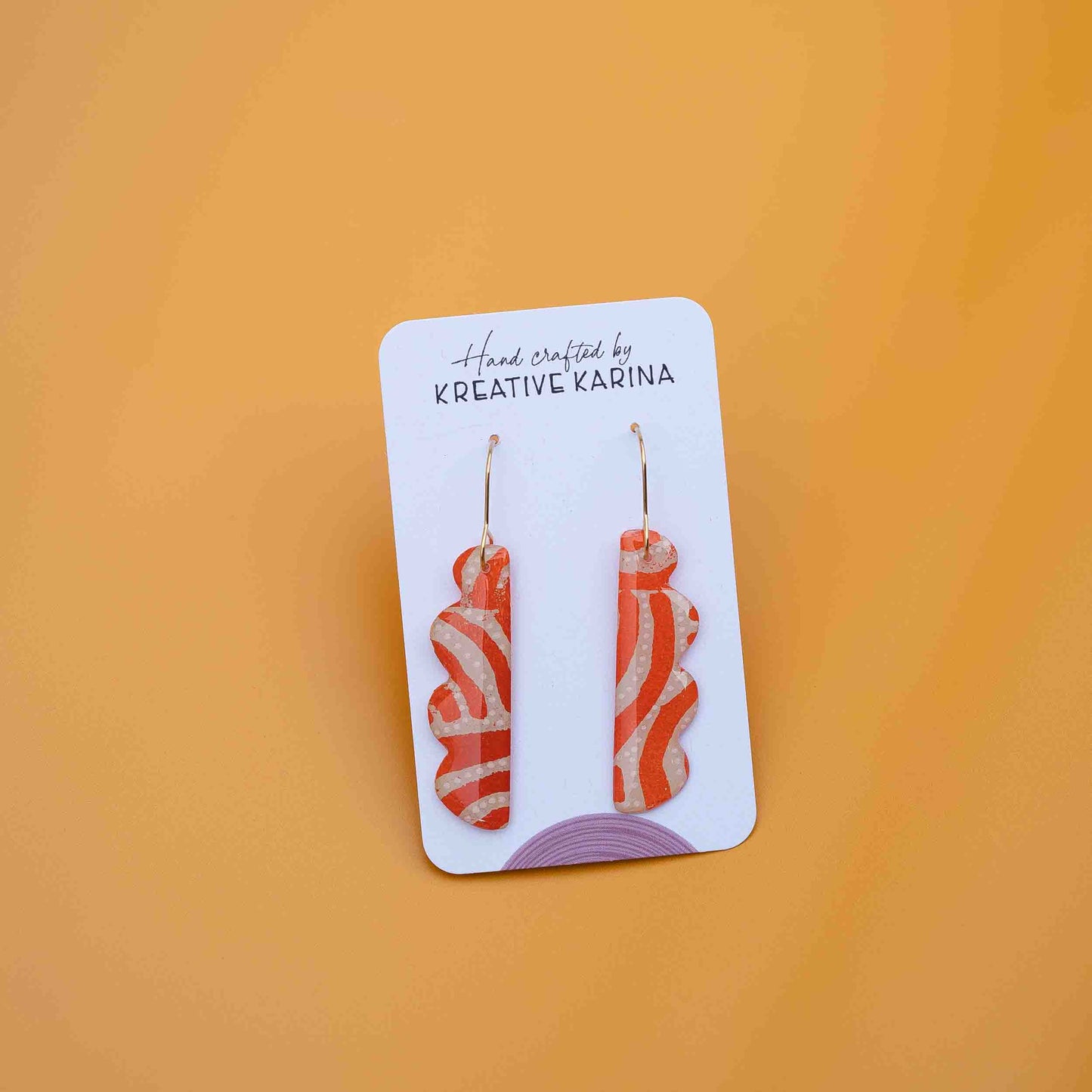 Hand Painted Resin Earrings