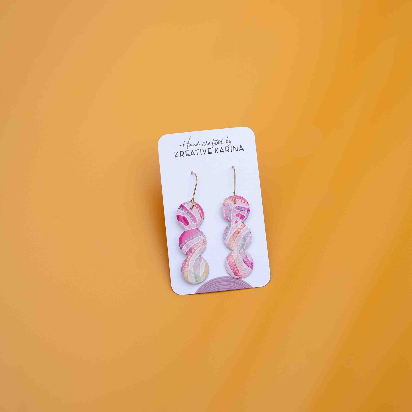 Hand Painted Resin Earrings