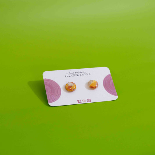 Polymer clay & resin studs (Test samples)