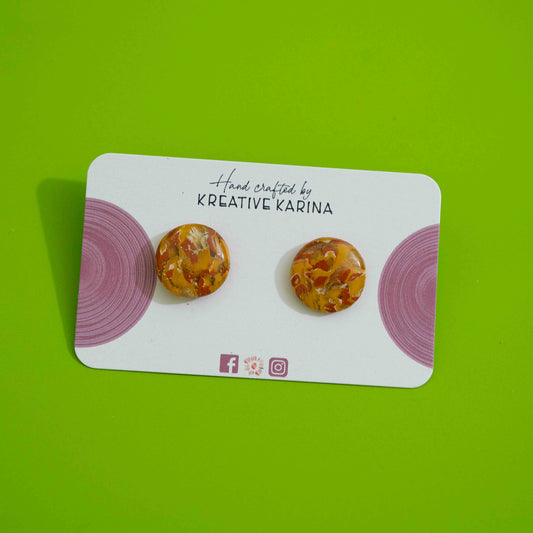 Polymer clay & resin studs (Test samples)