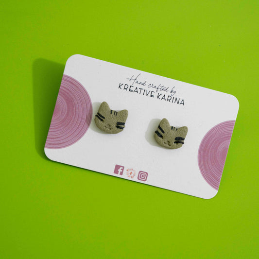 Polymer clay cat studs (Test samples)