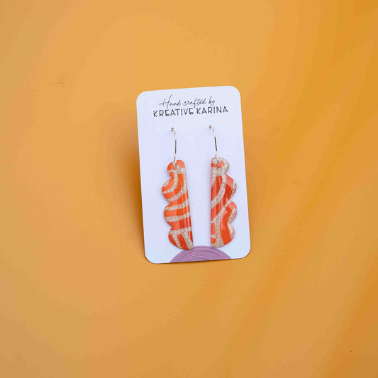 Hand Painted Resin Earrings